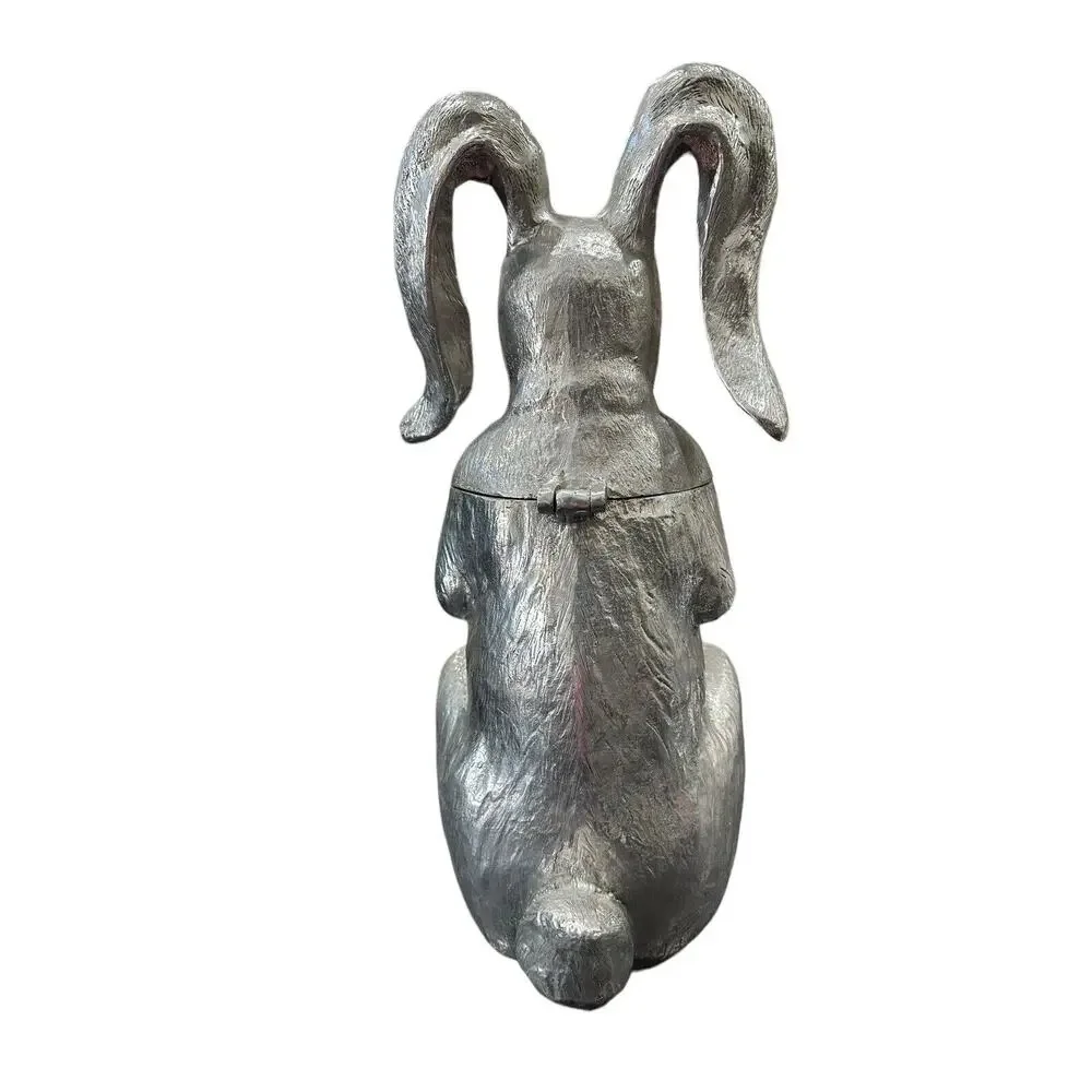 Vintage 1986 Arthur Court Bunny Rabbit Wine Bottle Holder Decanter Ice Bucket